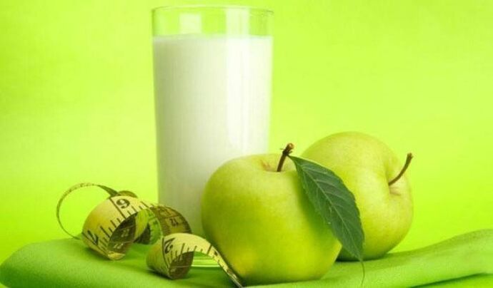 Κεφίρ και μήλα για απώλεια βάρους