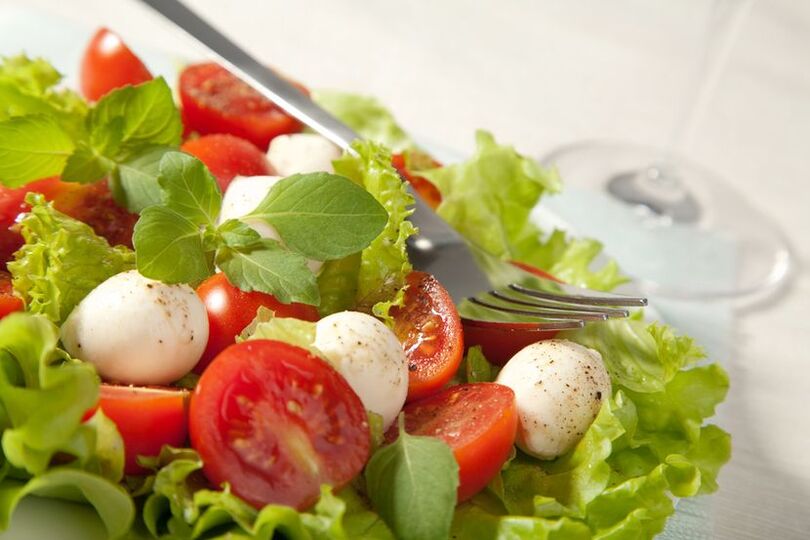 σαλάτα λαχανικών για τη δίαιτα Dukan