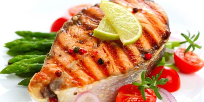 ψάρι με λαχανικά για απώλεια βάρους